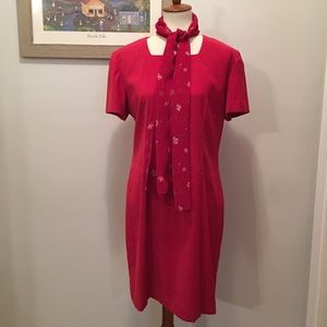 Studio C Career Red Dress